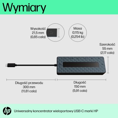5. HP 50H55AA USB 3.2 Gen 2 (3.1 Gen 2) Type-C Czarny