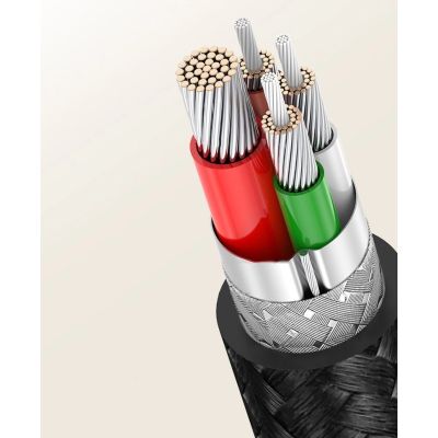 15. Kabel Ugreen US255 50123 USB-C (prosty) / USB-C (kątowy) PD QC 60W 3A 1m - szary