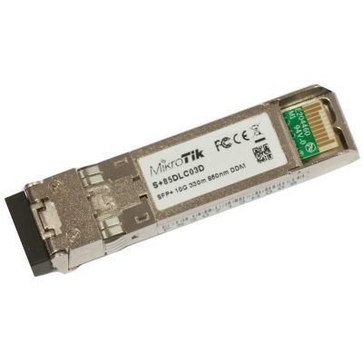 5. Wkładka SPF+ Mikrotik S+85DLC03D 1G / 10G Dual LC UPC MM 300m