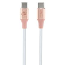 Kabel Guess Ebossed Logo USB-C / USB-C 1.5m szybkie ładowanie - różowy