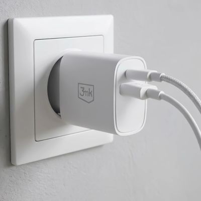 4. Ładowarka sieciowa 3mk FlowPower 25W 1A1C PD QC4+ - biała