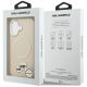 8. Etui Karl Lagerfeld Karl & Choupette Pins MagSafe do iPhone 17 - beżowe