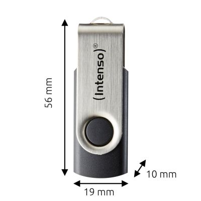 5. Intenso USB 256GB OFFICE LINE 3.2 Gen1 Silver-Black pamięć USB USB Typu-A 3.2 Gen 1 (3.1 Gen 1) Czarny, Srebrny