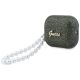 3. Etui Guess Glitter Pearl Strap na AirPods Pro 3 - czarno-brokatowe