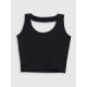 6. Crop top slim gładki damski 4F | Anna Lewandowska 4F 4FALSSS25TSLEF215-20S
