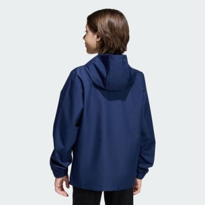 5. Kurtka dla dzieci adidas Entrada 26 All Weather granatowa JZ9103 116cm