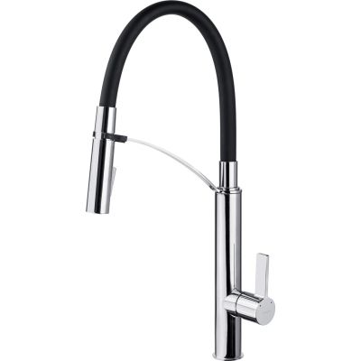 6. Deante Gerbera BGBB720 bateria kuchenna stojąca, czarna