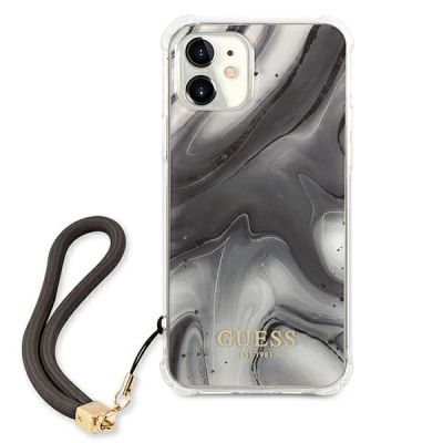 3. Etui Guess Marble Collection na iPhone 12 mini - szare