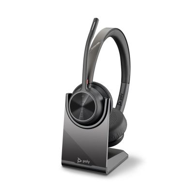 153. Zestaw słuchawkowy POLY Voyager 4320 USB-C z adapterem BT700 i stacją ładującą