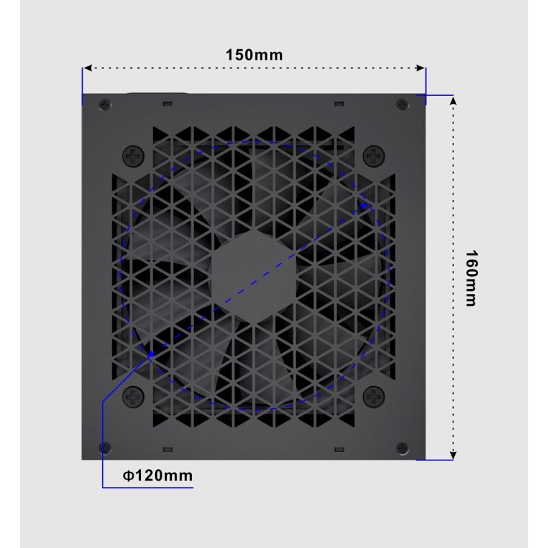 11. GEMBIRD ZASILACZ KOMPUTEROWY FORNAX POWER 1000W 80+ GOLD ATX, 1000W, AKTYWNE PFC, 12CM WENTYLATOR
