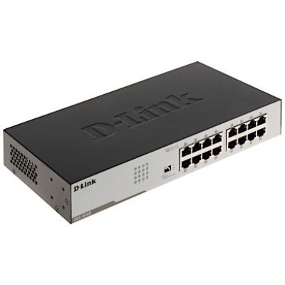 8. D-Link DGS-1016D/E łącza sieciowe Nie zarządzany Czarny, Metaliczny