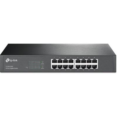 5. TP-Link TL-SG1016D(UN) przełącznik sieciowy Nie zarządzany L2 Gigabit Ethernet (10/100/1000) Czarny