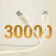 4. Kabel Dudao L7SCL USB-C - Lightning 30W 1m - beżowy