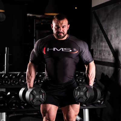 5. HPC SET ZESTAW HANTLI POLIURETANOWYCH 2 x 40 - 50 KG CPU (450 KG) HMS