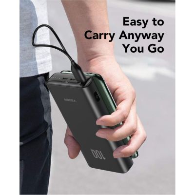 7. VEGER T100 bank mocy Litowo-jonowa (Li-Ion) 20000 mAh Czarny