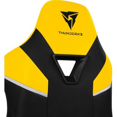 7. ThunderX3 TC5 Air Tech Uniwersalny fotel dla gracza Obite siedzisko Czarny, Żółty