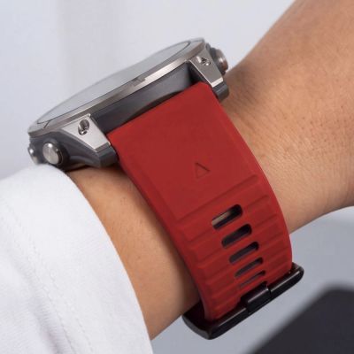 8. Pasek Tech-Protect Iconband Pro na Garmin Fenix 5X / 5X Plus / 6X / 6X Pro / 7X / 8 / 8 Pro / 9 / 9 Pro (51 mm) - czerwono-czarny
