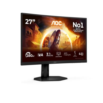 33. Monitor komputerowy AOC 27" G4 C27G4ZXU 68,6cm 1920 x 1080 px Full HD LED Czarny