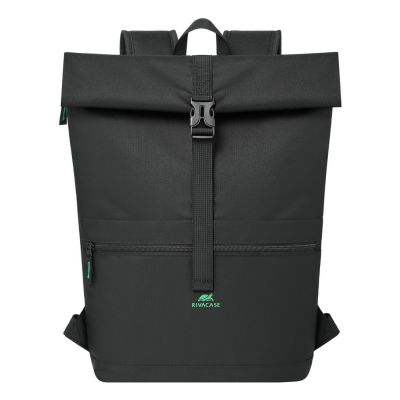 Rivacase Gremio plecak City backpack Czarny Poliester, Przetworzony politereftalan etylenu (rPET)
