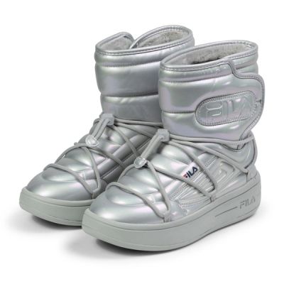 7. Fila Superbubble Boot buty zimowe botki szare damskie sportowe ocieplane