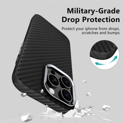 3. Etui Tech-Protect Ion Carbon MagSafe na Samsung Galaxy S25 Ultra - czarne