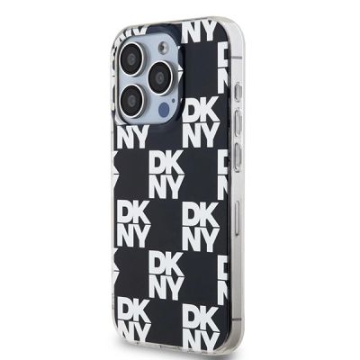 2. Etui DKNY IML Checkered Mono Pattern na iPhone 15 Pro - czarne
