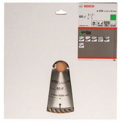 2. Bosch 2 608 640 729 ostrze do piły tarczowej 25 cm 1 szt.