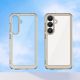 6. Etui silikonowe Outer Space Case z żelową ramką do Samsung Galaxy S25 - przezroczysto-czarne