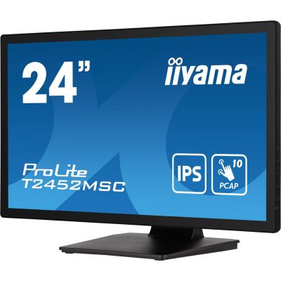 2. Monitor komputerowy iiyama ProLite T2452MSC-B1 23.8 cali 1920 x 1080 px Full HD LCD Ekran dotykowy Czarny