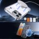 4. Etui Hybrid Armor X na iPhone 17 Pro Max z podstawką kompatybilne z MagSafe - przezroczyste