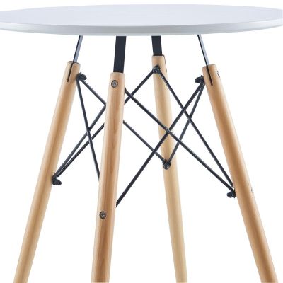 4. STÓŁ OKRĄGŁY MATERA BIAŁY 60x60CM