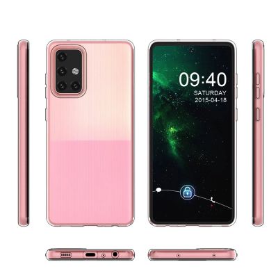 4. Żelowy pokrowiec etui Ultra Clear 0.5mm Samsung Galaxy A72 4G przezroczysty