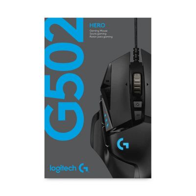 12. Mysz Logitech G502 Gaming HERO EU 910-005471 (optyczna; 16000 DPI; kolor czarny)