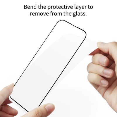 5. Szkło hartowane Tech-Protect Glass Fit+ 2-pack na iPhone 17e / 16e / 14 / 13 Pro / 13 - czarne