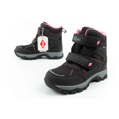 8. Lee Cooper buty zimowe śniegowce dziecięce wodoodporne ocieplane czarne