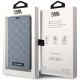 7. Etui Karl Lagerfeld Saffiano Monogram na iPhone 14 Pro Max - srebrne