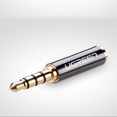 6. Ugreen adapter audio jack 3.5mm męski do jack 2.5mm żeński czarny (20502)