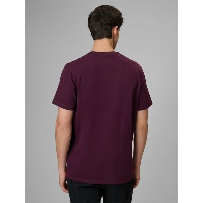 2. T-shirt regular z nadrukiem męski 4F 4FRSS26TTSHM3810-50S