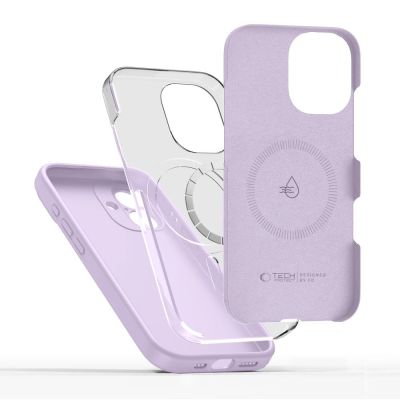 4. Etui Tech-Protect Silicone MagSafe na iPhone 17 - fioletowe