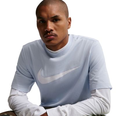 3. Koszulka męska Nike Nsw Tee Icon Swoosh błękitna DC5094 408
