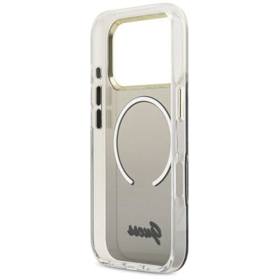 7. Etui Guess IML Gradient Script Metal MagSafe na iPhone 17 Pro Max - czarne