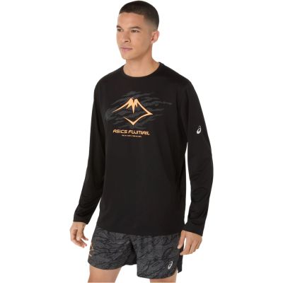 2. ASICS Fujitrail Logo LS Top 2011D391-001 Czarne L