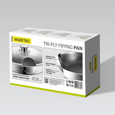 6. Patelnia z pokrywką 28cm MR-1216-28 MAESTRO
