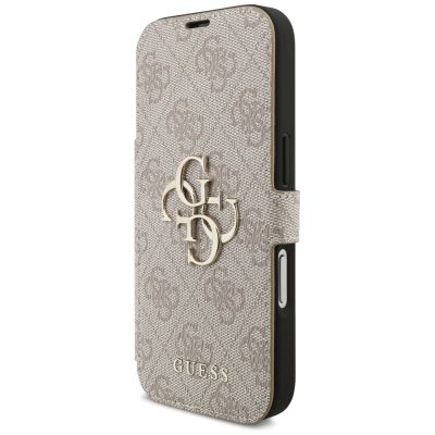 2. Etui Guess Book 4G Metal Logo na iPhone 17 Pro - różowe