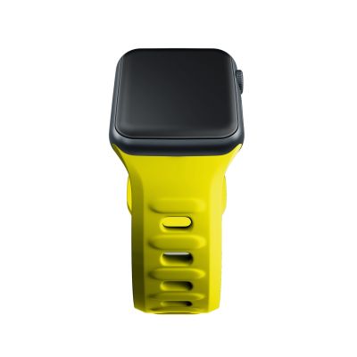 12. Pasek silikonowy 3mk Silicone Watch Strap do Apple Watch 38 / 40 / 41 mm - żółty