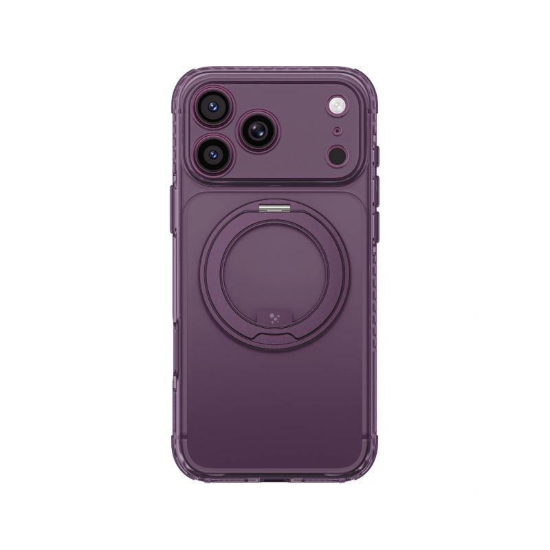 2. Etui AMAZINGTHING Titan Pro Spin Lens na iPhone 18 Pro Max z obrotowym pierścieniem i mocowaniem na smycz kompatybilne z MagSafe - fioletowe