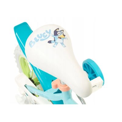 21. Rower dziecięcy TOIMSA Bluey 12"  Błękitno-limonkowy