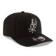 3. Czapka z daszkiem New Era 9SEVENTY San Antonio Spurs NBA Team Black Stretch Snapback - 60755445