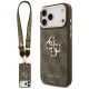 Etui Guess 4G Big 4G Classic Logo Big Strap Metal Buttons na iPhone 18 Pro Max / 17 Pro Max - brązowe
