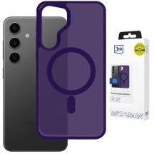Etui 3mk Smoke MagCase na Samsung Galaxy S25 - fioletowe